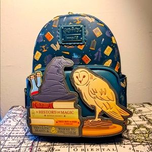 Loungefly x Harry Potter Diagon Alley Exclusive Mini Leather Backpack Bag NWT